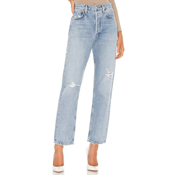 AGOLDE 90's Mid Rise Loose Fit Jean Captured Wash - Picture 1 of 12